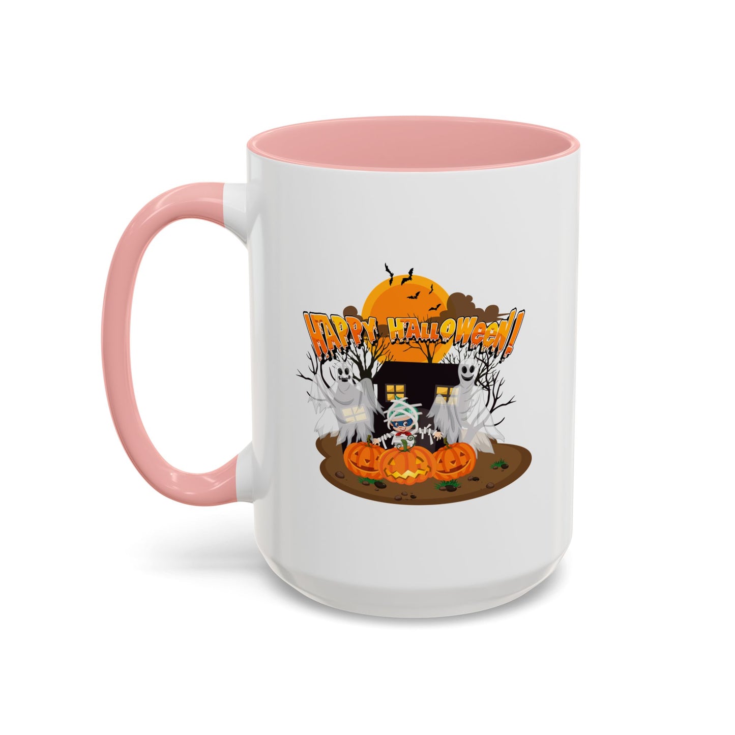 Accent Coffee Mug - Super kiddo with ghost