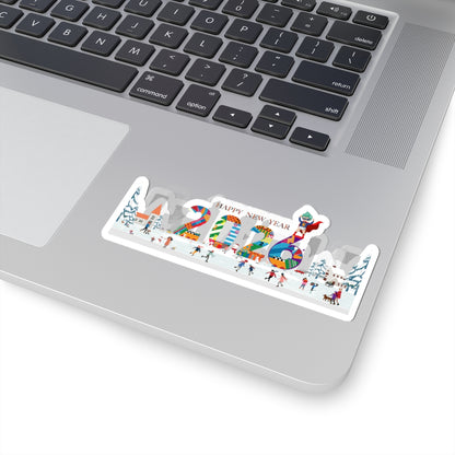 Kiss-Cut Stickers - Happy 2026 - [[{"value":"Wonderwear Kid"}]]