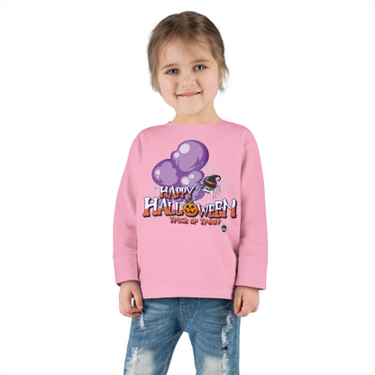 Toddler Long Sleeve Tee - Happy holloween - spider kiddo - [[{"value":"Wonderwear Kid"}]]