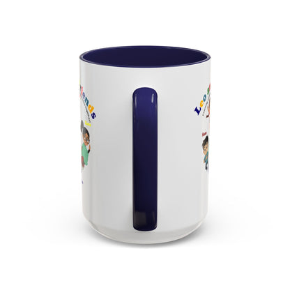 Accent Coffee Mug - Leo & Friends - Learning and growing - [[{"value":"Wonderwear Kid"}]]