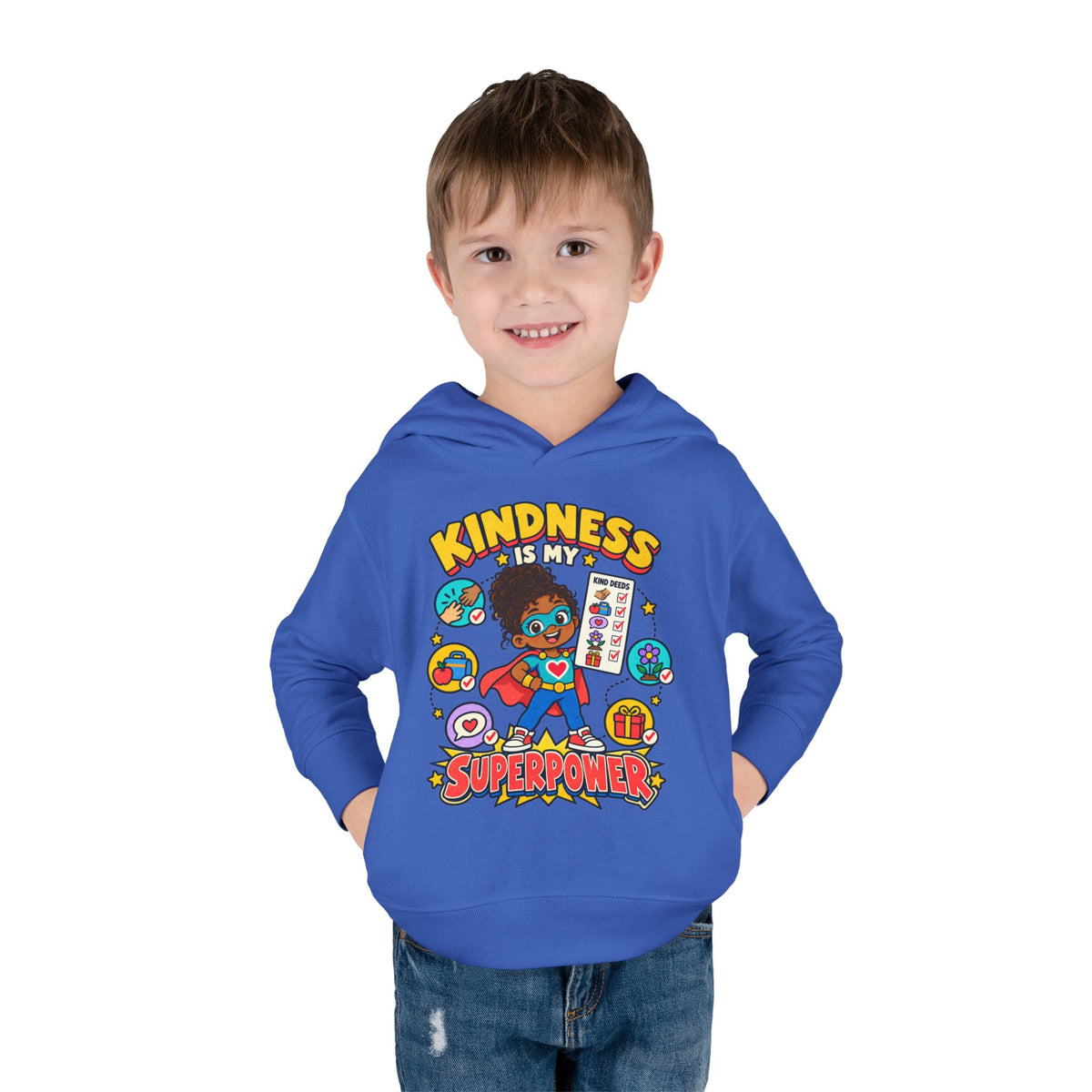 Toddler Hoodie — Kindness Is My Superpower