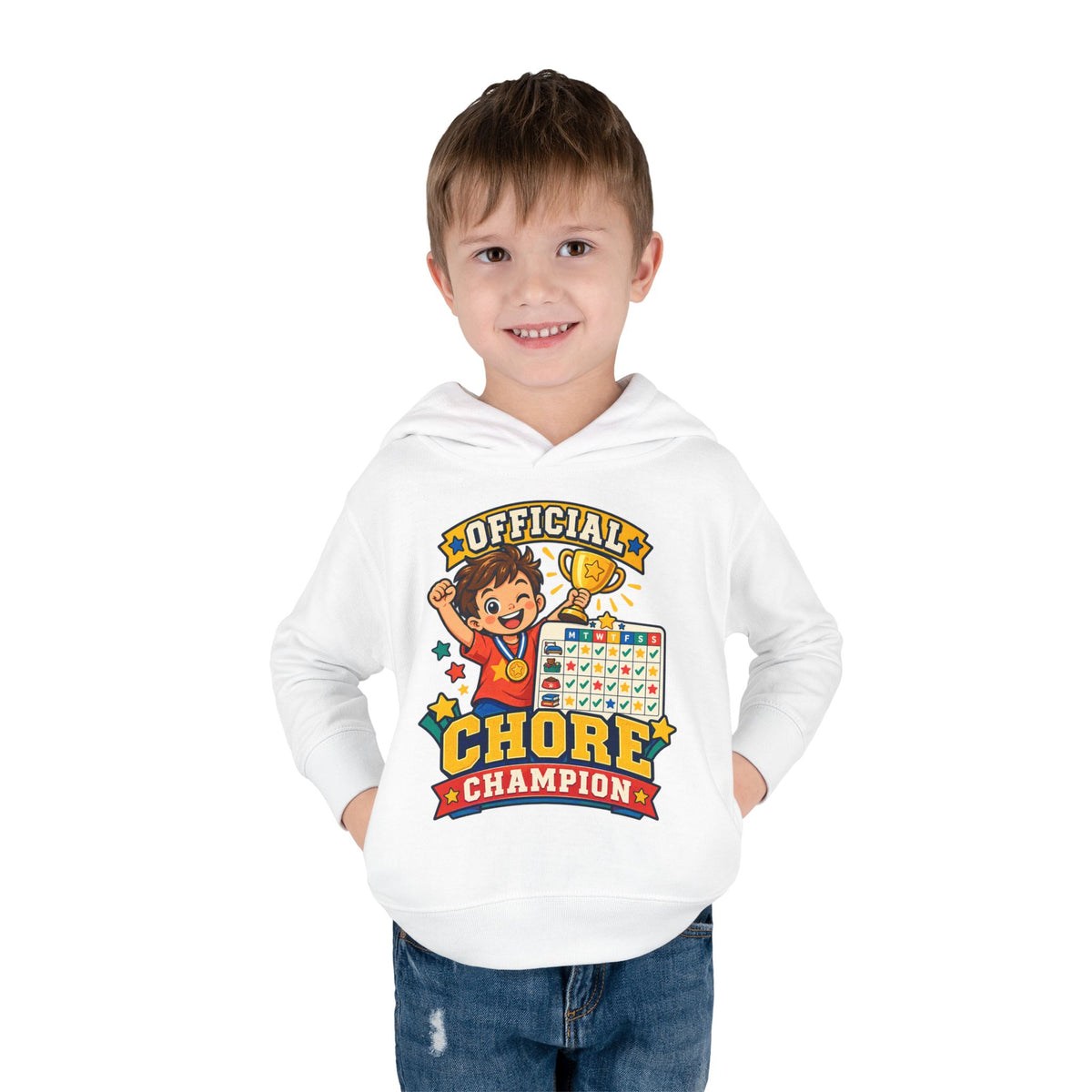 Toddler Hoodie — Official Chore Champion Badge