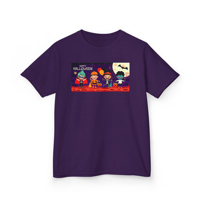 Kids Heavy Cotton™ Tee - Super kiddo with friends on holloween - [[{"value":"Wonderwear Kid"}]]