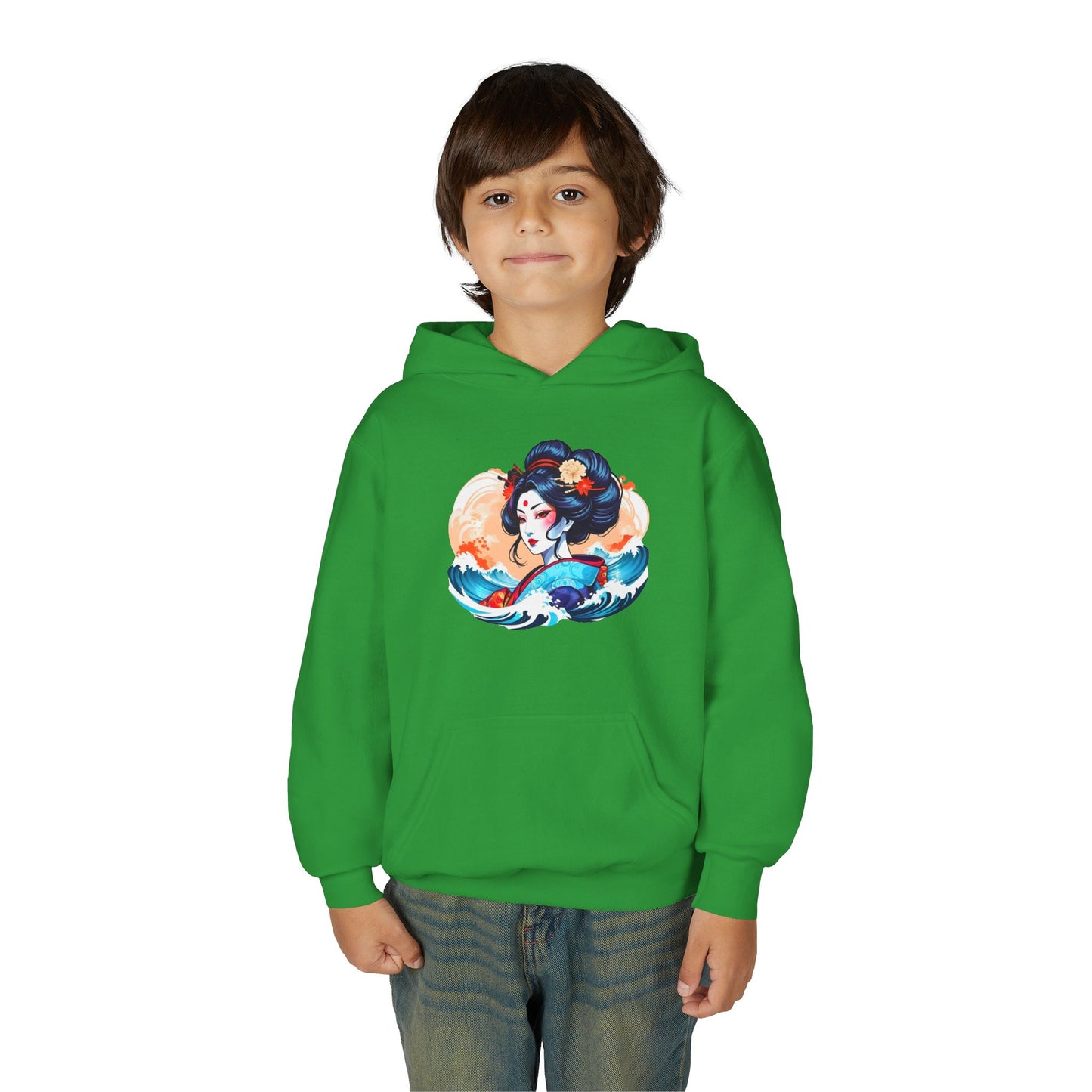 Youth Heavy Blend Hooded Sweatshirt - Japanese Beauty