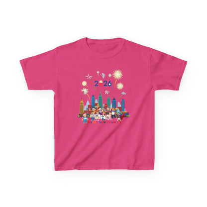 Kids Heavy Cotton™ Tee - Happy new year with fireworks - [[{"value":"Wonderwear Kid"}]]