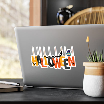 Halloween Kiss-Cut Vinyl Decals – Holloween hanging letters Printify