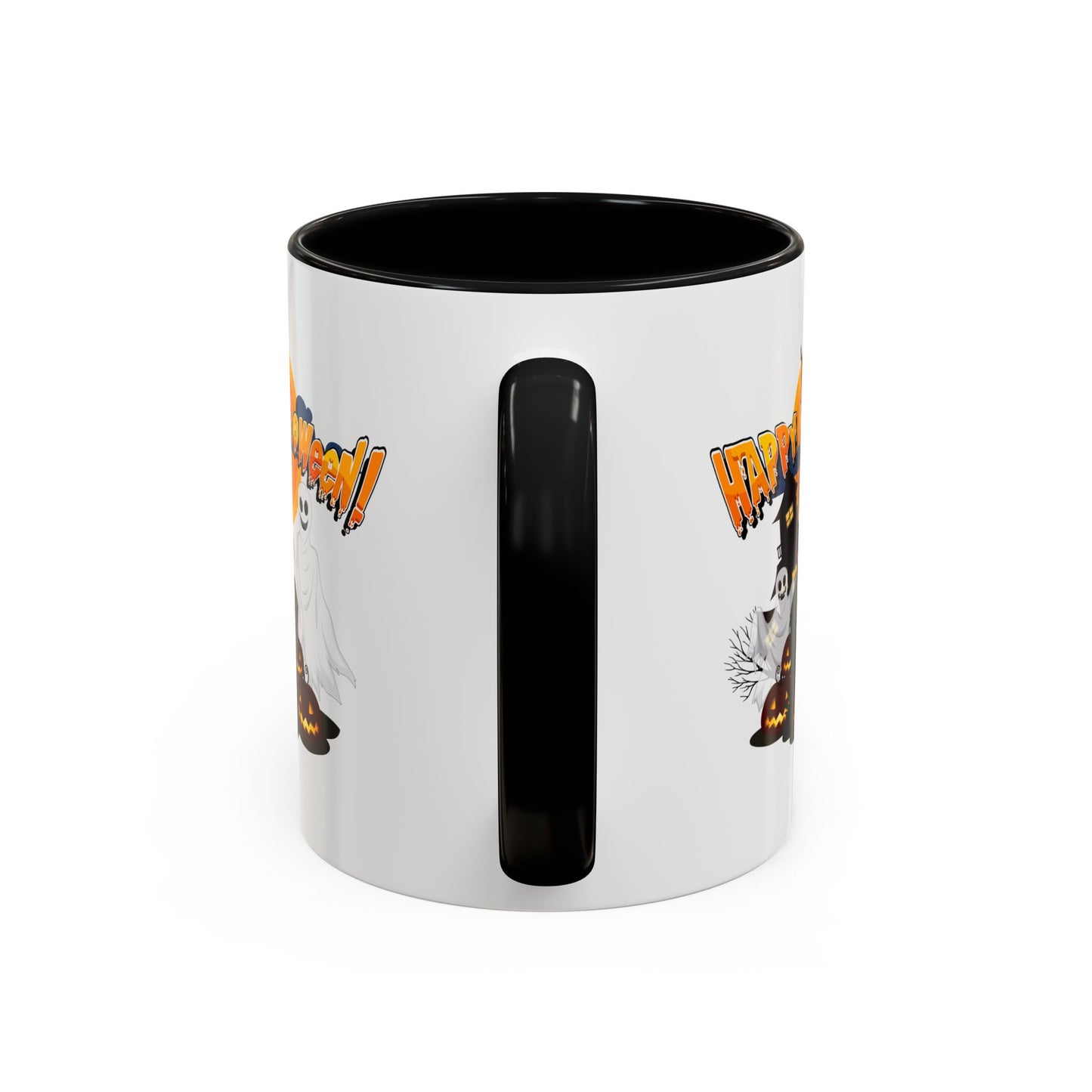Accent Coffee Mug - Happy holloween - cemetery