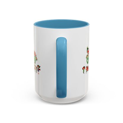 Accent Coffee Mug - Merry christmas from super friends - [[{"value":"Wonderwear Kid"}]]