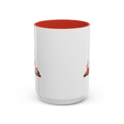 Accent Coffee Mug - Super kiddo studying - [[{"value":"Wonderwear Kid"}]]