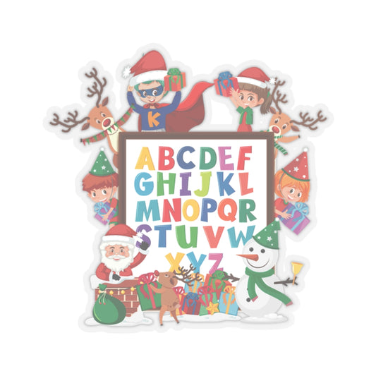 Kiss-Cut Stickers - Christmas alphabet with super kiddo - [[{"value":"Wonderwear Kid"}]]