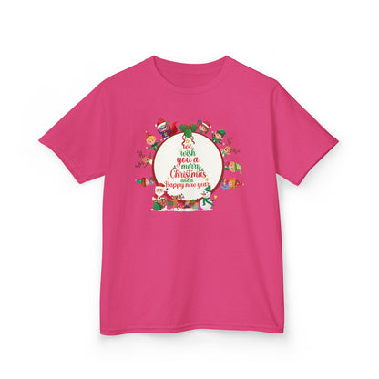 Kids Heavy Cotton™ Tee - We wish you a merry christmas - [[{"value":"Wonderwear Kid"}]]