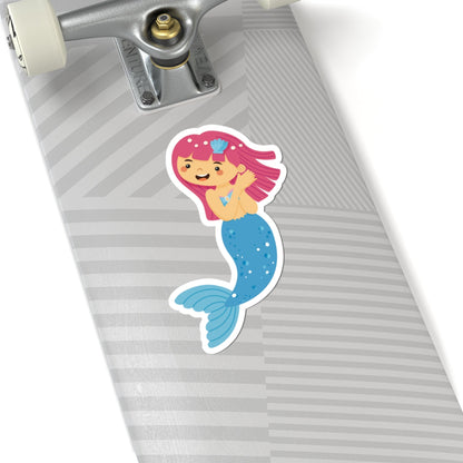 Kiss-Cut Stickers - mermaid blue tail Printify