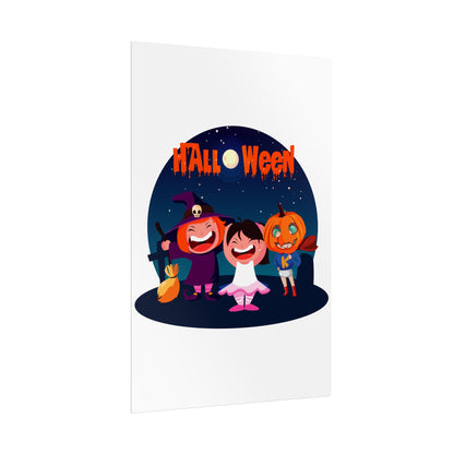Rolled Posters - Super kiddo wearing pumpkin - [[{"value":"Wonderwear Kid"}]]