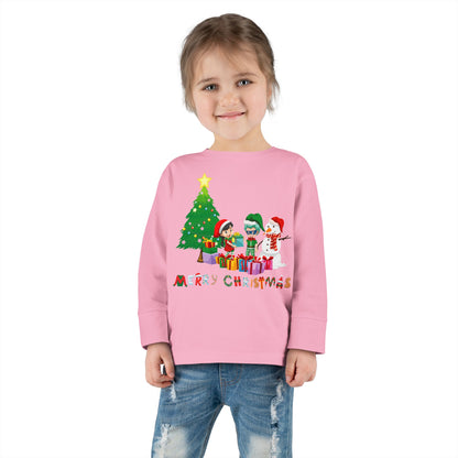 Toddler Long Sleeve Tee - Super kiddo preparing gifts - [[{"value":"Wonderwear Kid"}]]