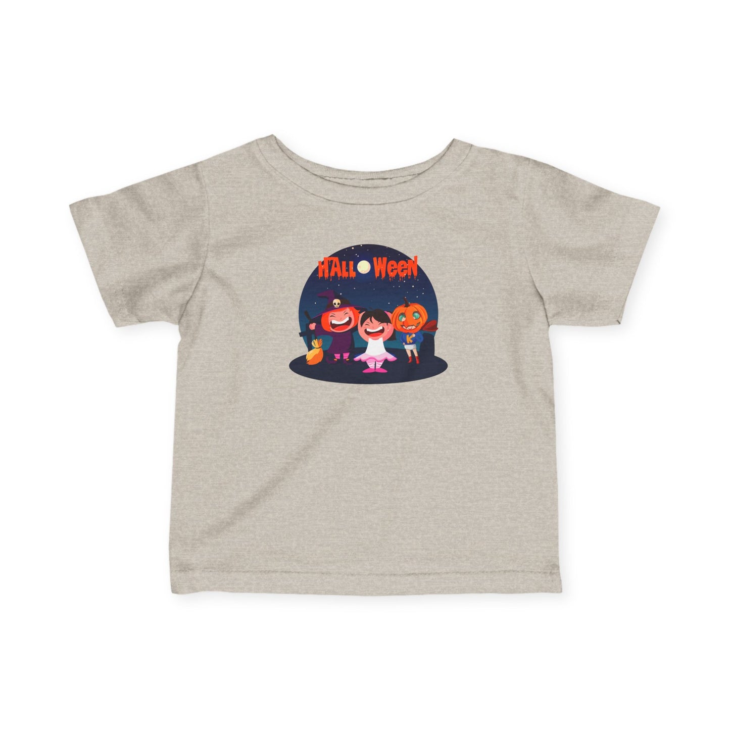 Infant Fine Jersey Tee - Super kiddo wearing pumpkin
