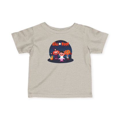 Infant Fine Jersey Tee - Super kiddo wearing pumpkin - [[{"value":"Wonderwear Kid"}]]