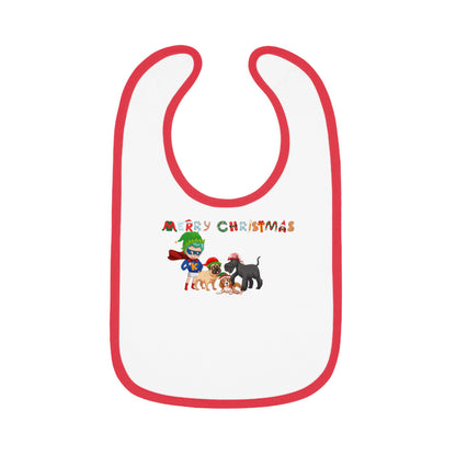Baby Bib - Super kiddo woith pet friends - [[{"value":"Wonderwear Kid"}]]