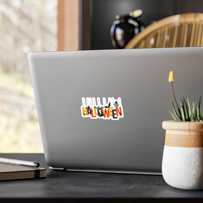 Halloween Kiss-Cut Vinyl Decals – Holloween hanging letters Printify