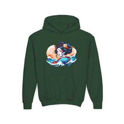 Kids Japanese Beauty Hoodie Printify