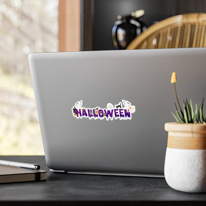 Halloween Kiss-Cut Vinyl Decals – Holloween word Printify