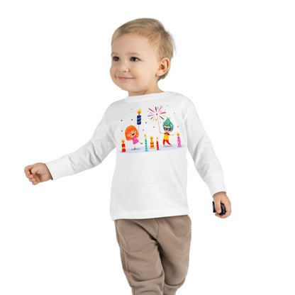 Toddler Long Sleeve Tee - Super kiddo lighting fireworks - [[{"value":"Wonderwear Kid"}]]