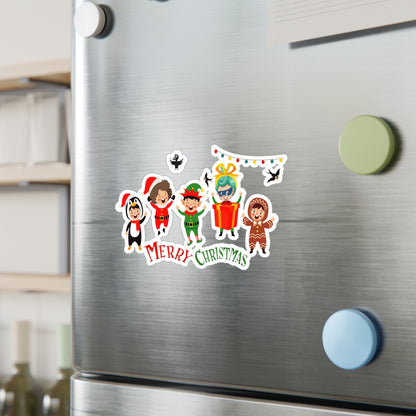 Christmas Kiss-Cut Vinyl Decals – Merry christmas by super kiddo and friends - [[{"value":"Wonderwear Kid"}]]
