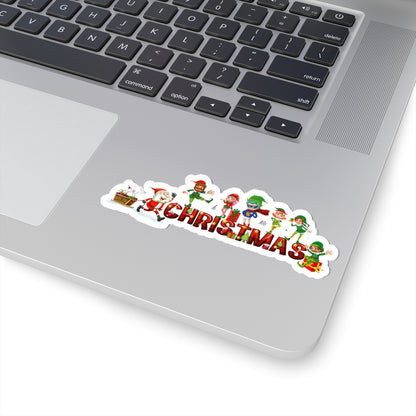 Kiss-Cut Stickers - Christmas with santa claus and friends - [[{"value":"Wonderwear Kid"}]]