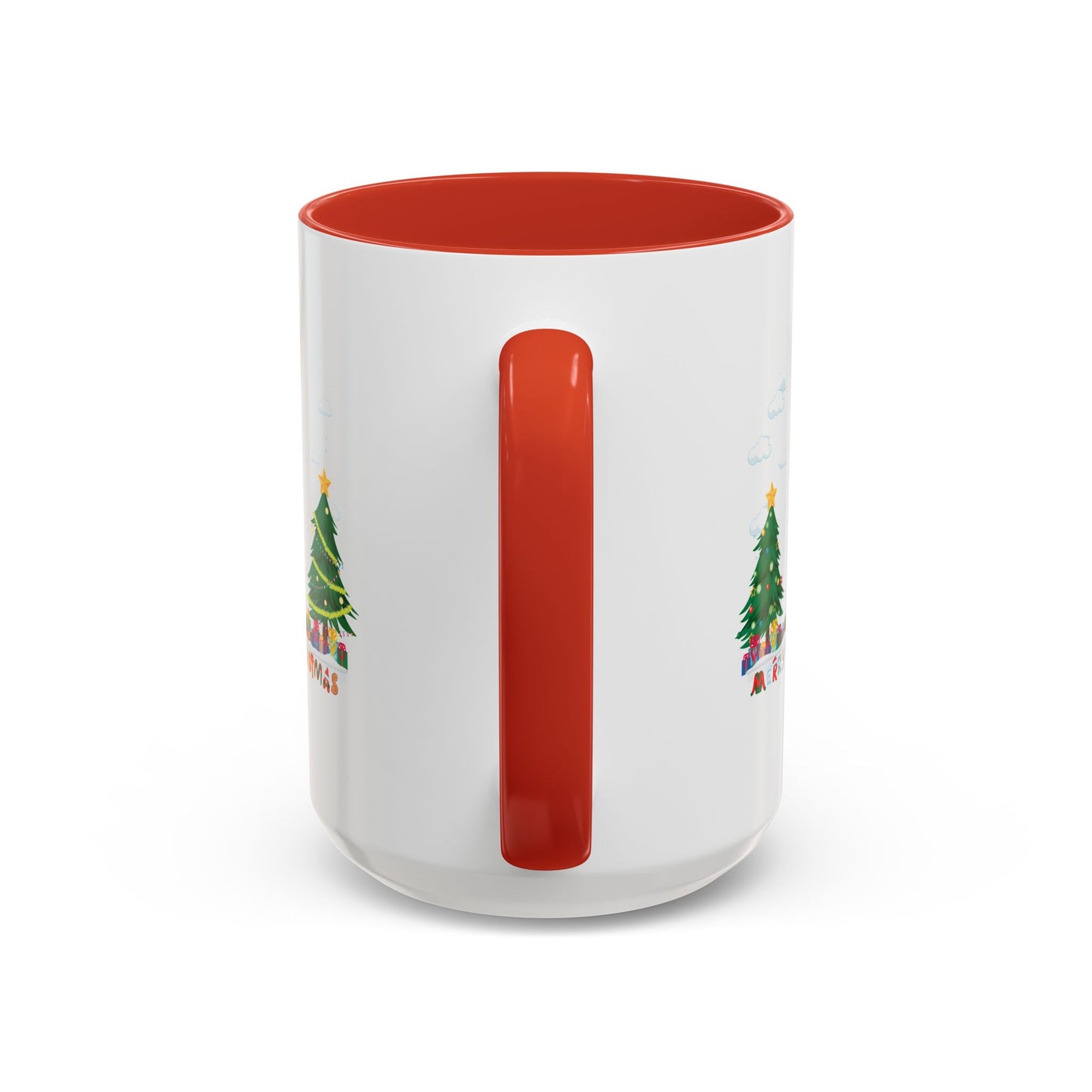 Accent Coffee Mug - Christmas and snowing