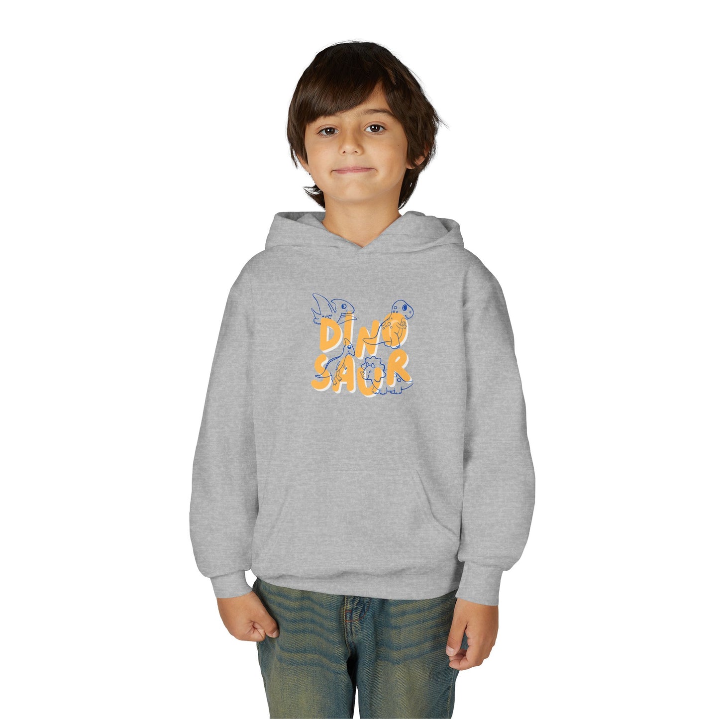 Youth Heavy Blend Hooded Sweatshirt -  Dino-saur