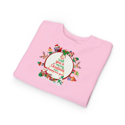 Toddler Sweatshirt - We Wish You a Merry Christmas - [[{"value":"Wonderwear Kid"}]]