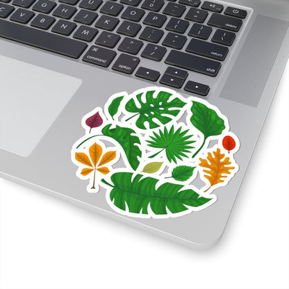 Kiss-Cut Vinyl Decals - Beautiful leaves Printify