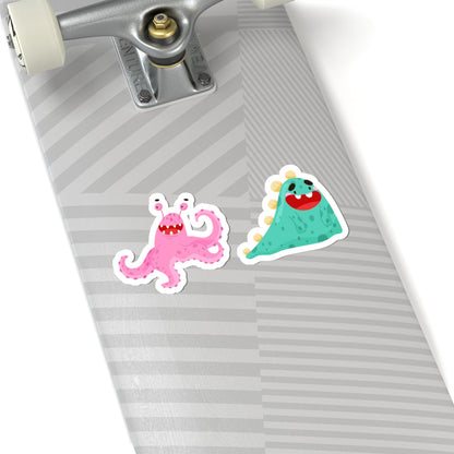 Kiss-Cut Vinyl Decals - Joyful monster Printify