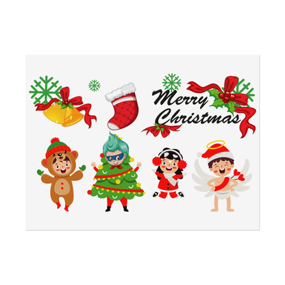 Rolled Posters - Merry christmas from super kid - [[{"value":"Wonderwear Kid"}]]