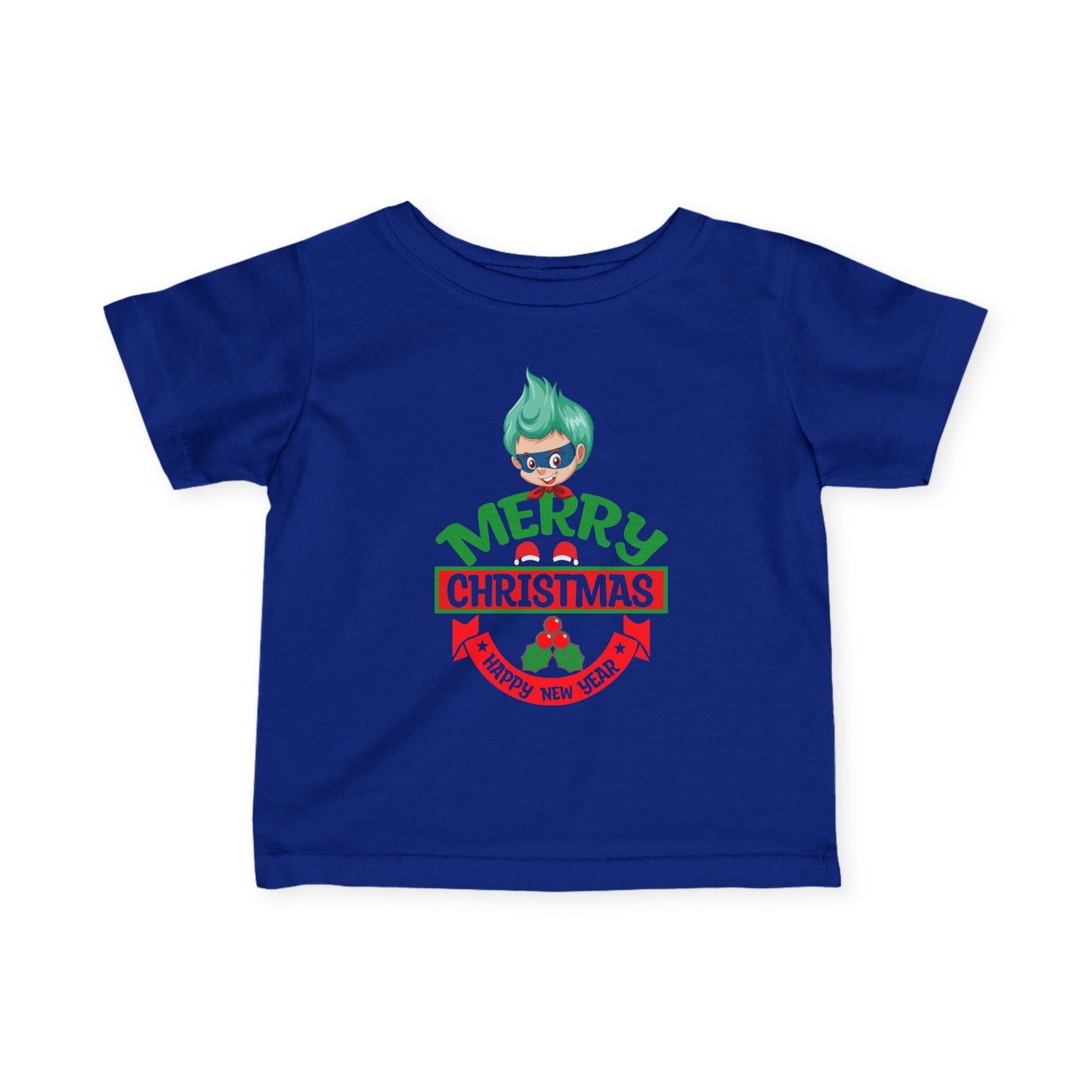 Infant Fine Jersey Tee - Merry chridtmas from super kiddo - [[{"value":"Wonderwear Kid"}]]