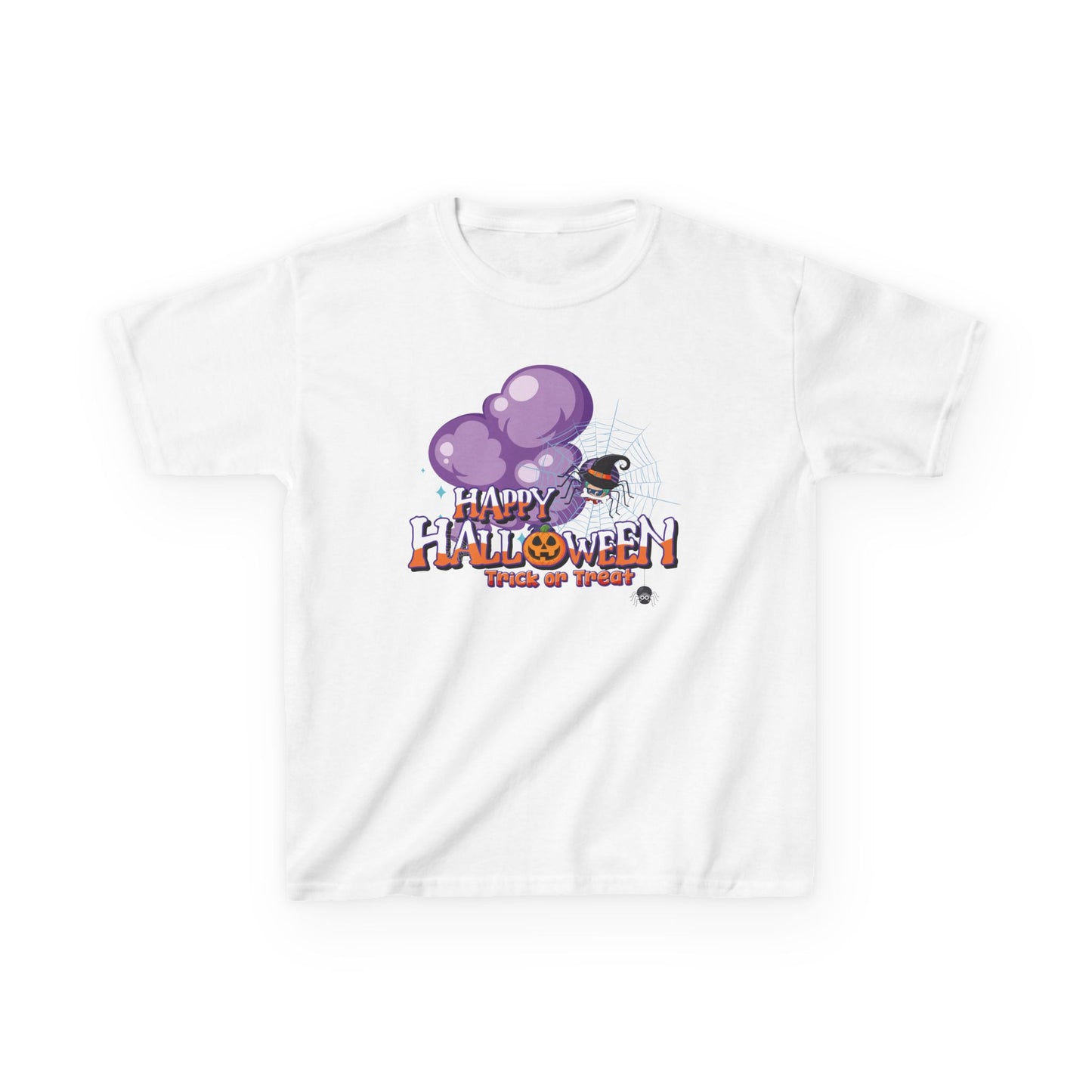 Kids Heavy Cotton™ Tee - Happy holloween - spider kiddo - [[{"value":"Wonderwear Kid"}]]