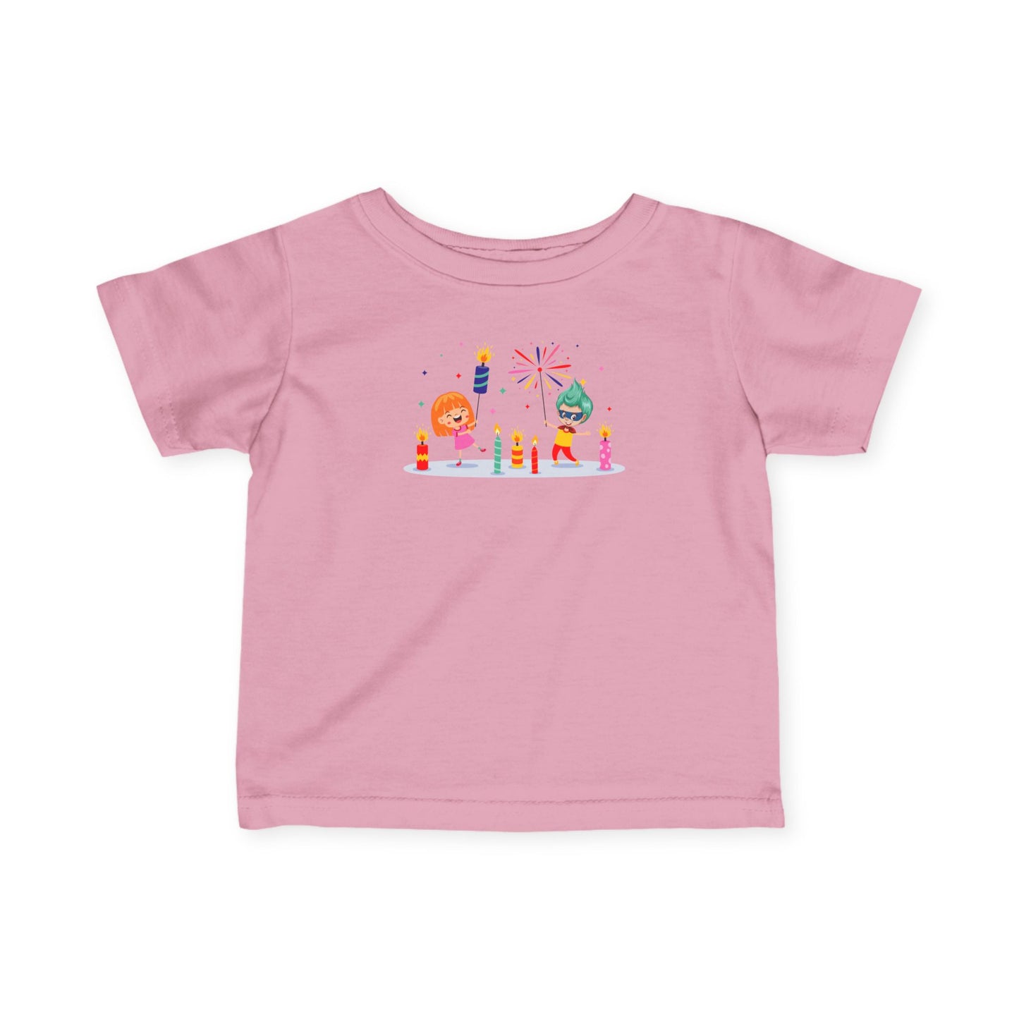 Infant Fine Jersey Tee - Super kiddo lighting fireworks - [[{"value":"Wonderwear Kid"}]]