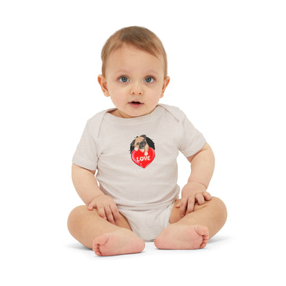 Infant Jersey One Piece - Valentines - Cute Pug - [[{"value":"Wonderwear Kid"}]]