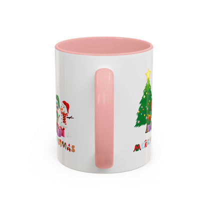 Accent Coffee Mug - Super kiddo preparing gifts - [[{"value":"Wonderwear Kid"}]]