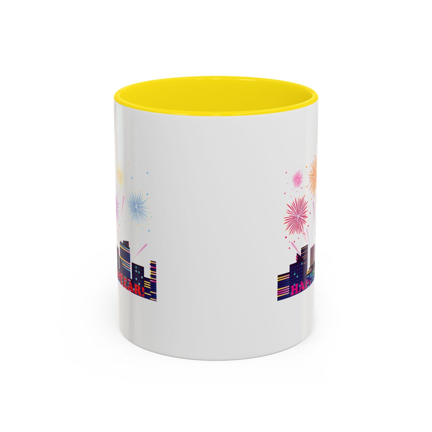 Accent Coffee Mug - Super kiddo with fireworks with text