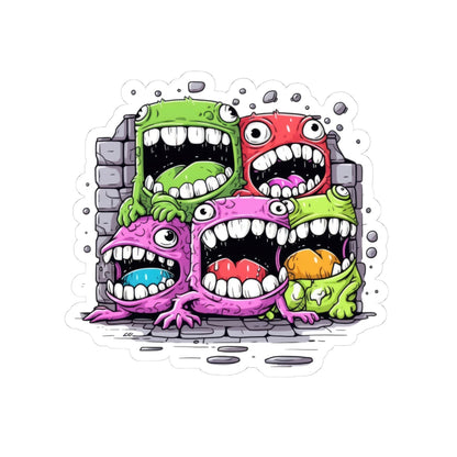 Kiss-Cut Stickers - Cool Monsters Printify