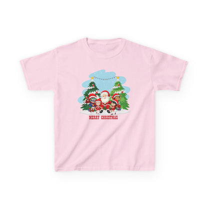 Kids Heavy Cotton™ Tee - Super kiddo with santa claus Merry christmas - [[{"value":"Wonderwear Kid"}]]
