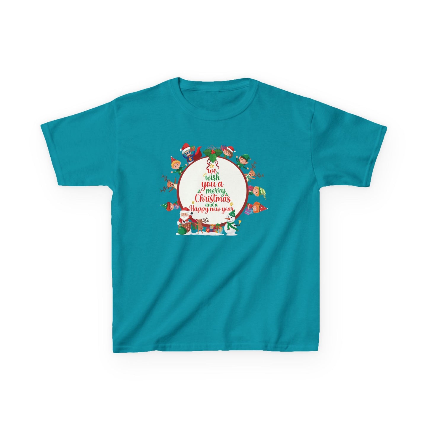 Kids Heavy Cotton™ Tee - We wish you a merry christmas - [[{"value":"Wonderwear Kid"}]]