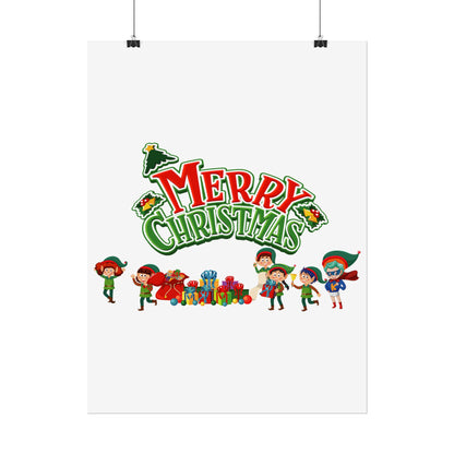 Rolled Posters - Merry christmas from super friends - [[{"value":"Wonderwear Kid"}]]