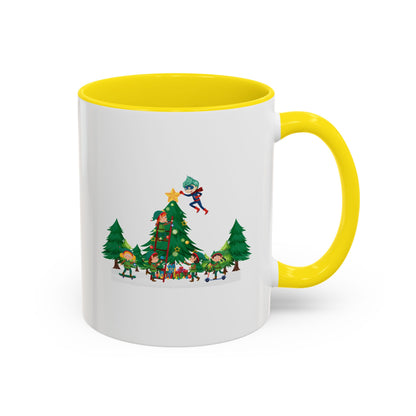 Accent Coffee Mug - Super kiddo putting the stars - [[{"value":"Wonderwear Kid"}]]
