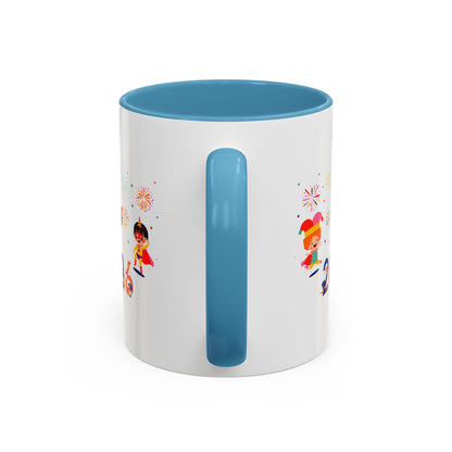 Accent Coffee Mug - Super kiddo and other hero - [[{"value":"Wonderwear Kid"}]]