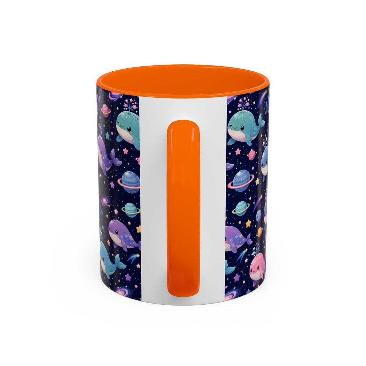 Accent Coffee Mug  (11/15 oz) - Cosmic Whale Adventure
