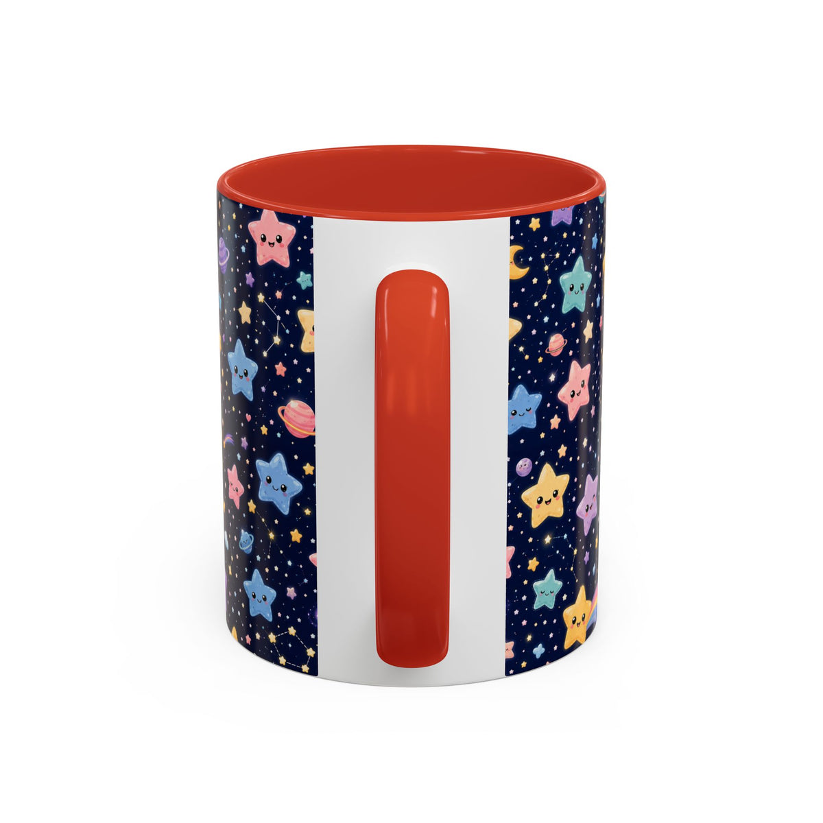Accent Coffee Mug  (11/15 oz) - Kawaii Pastel Cosmic Night