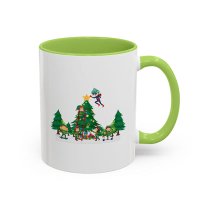 Accent Coffee Mug - Super kiddo putting the stars - [[{"value":"Wonderwear Kid"}]]