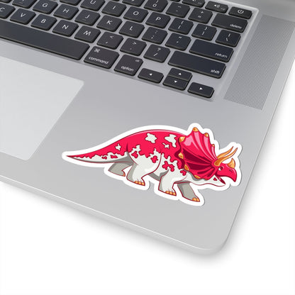 Kiss-Cut Stickers - Triceratops Dino Printify