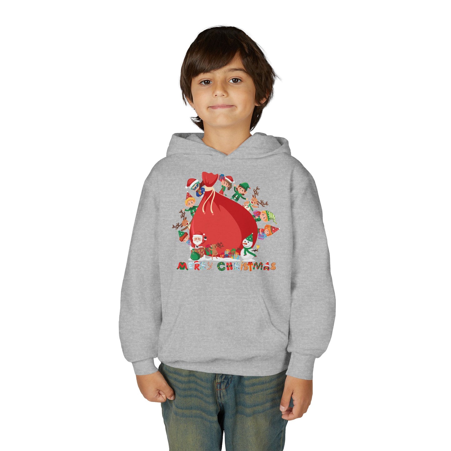 Youth Heavy Blend Hooded Sweatshirt - Super kiddo and big christmas gift